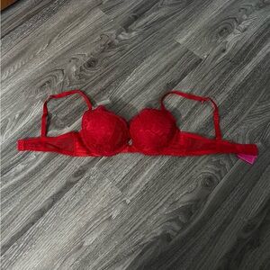 Beyond sexy classic plunge red bra